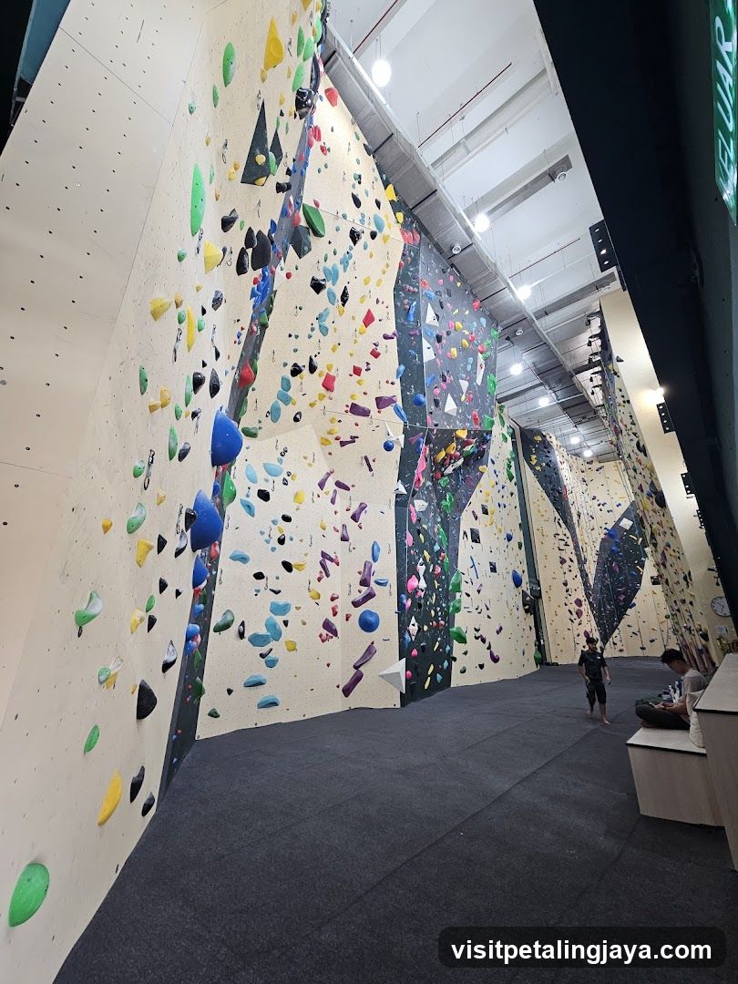 Indoor Rock Climbing Gym Interior