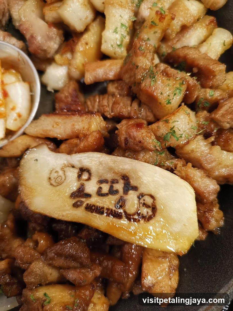 Grilled Pork with Potato and Sauce