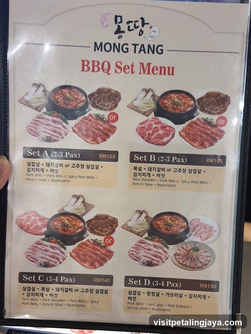 Mong Tang BBQ Set Menu