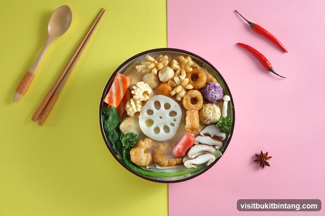 Bowl of Hot Pot Ingredients
