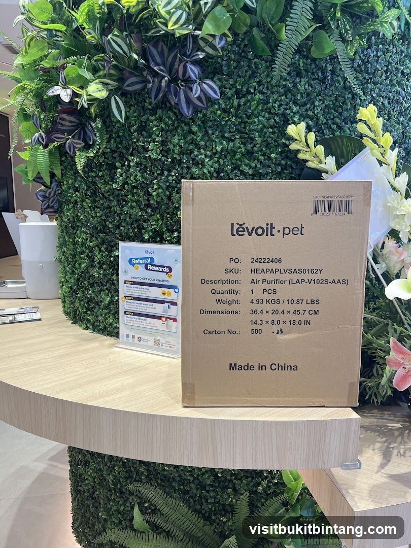Box of Levoit Air Purifier