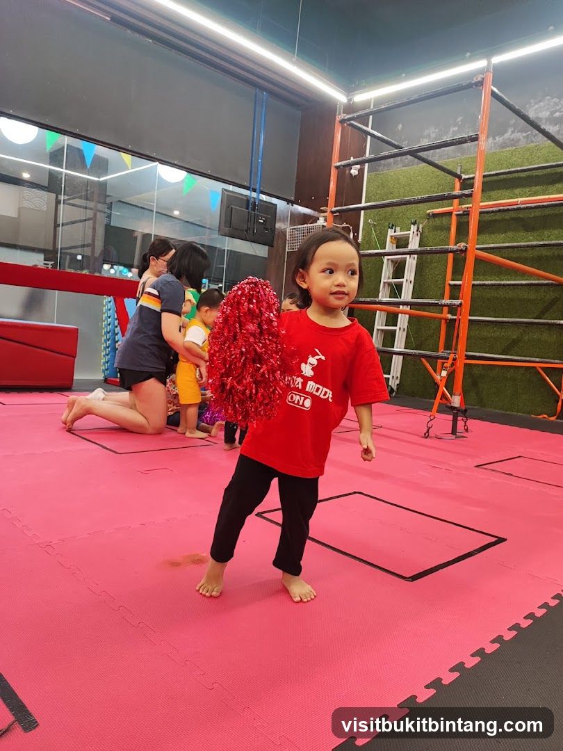 Children in a gym class
