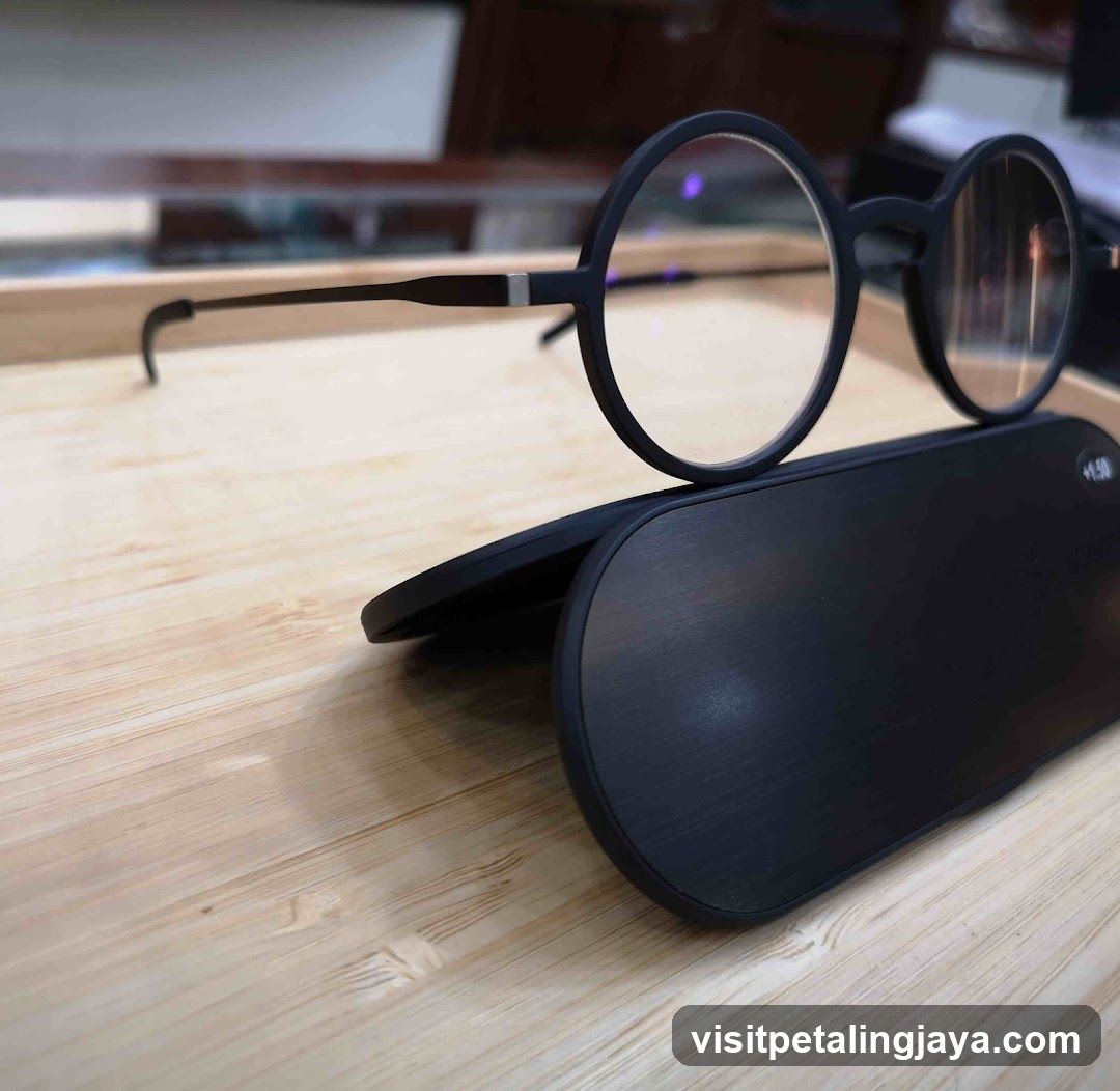 Eyeglasses on Case