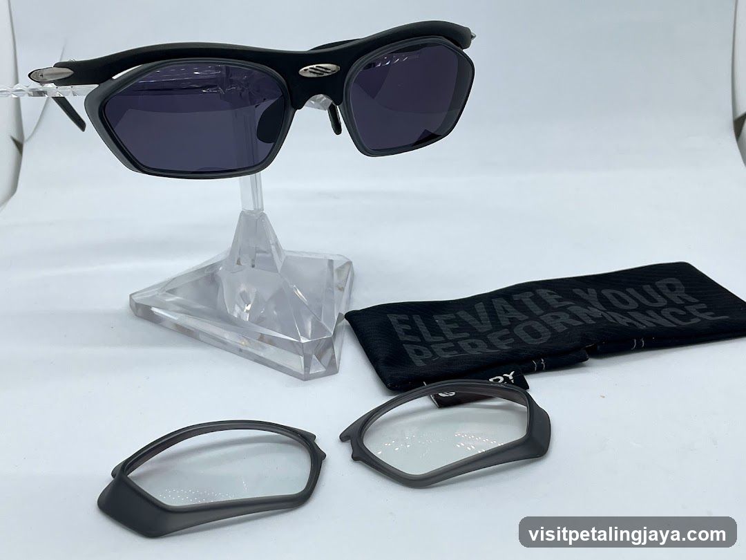 Sunglasses Display with Accessories