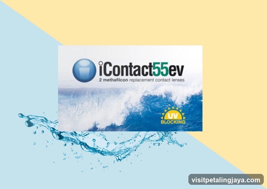 iContact55ev contact lens packaging