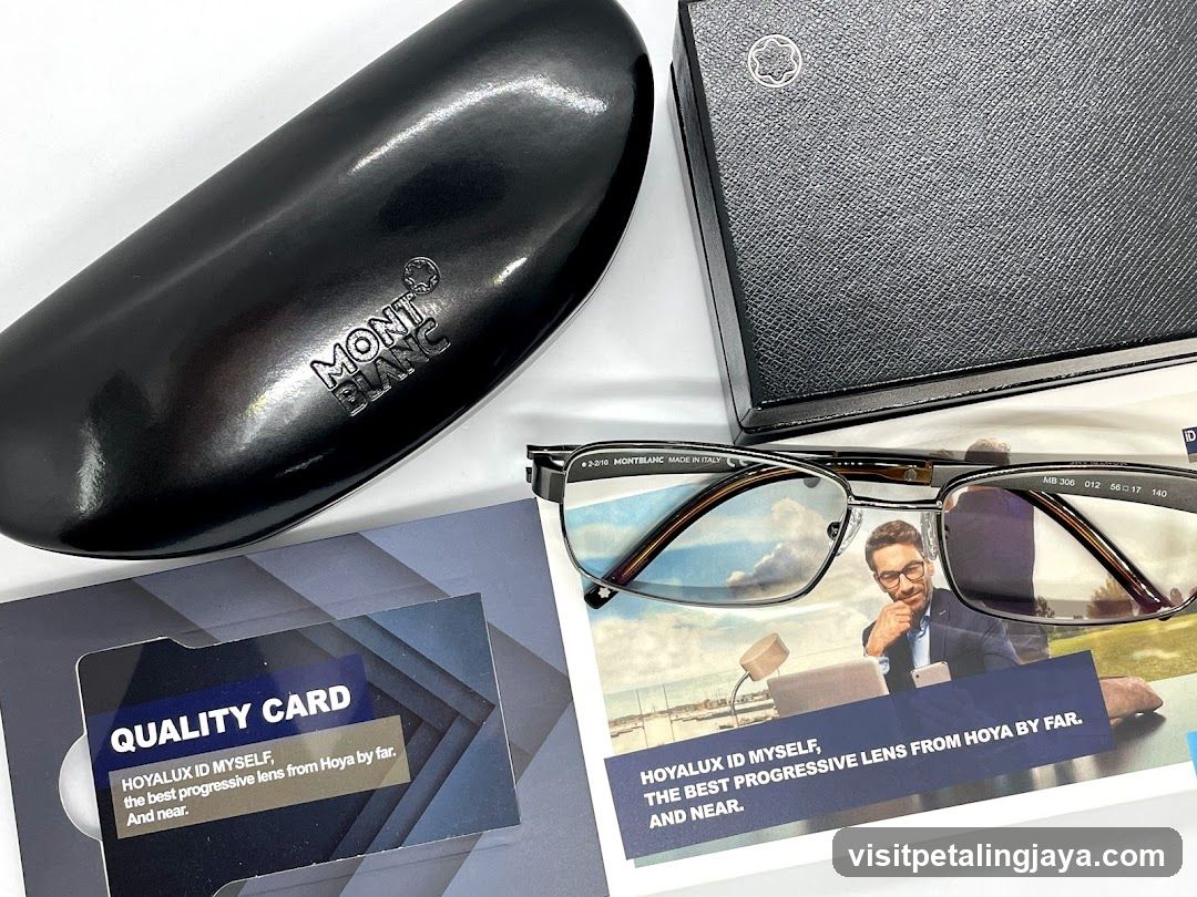 Mont Blanc Glasses and Accessories Display