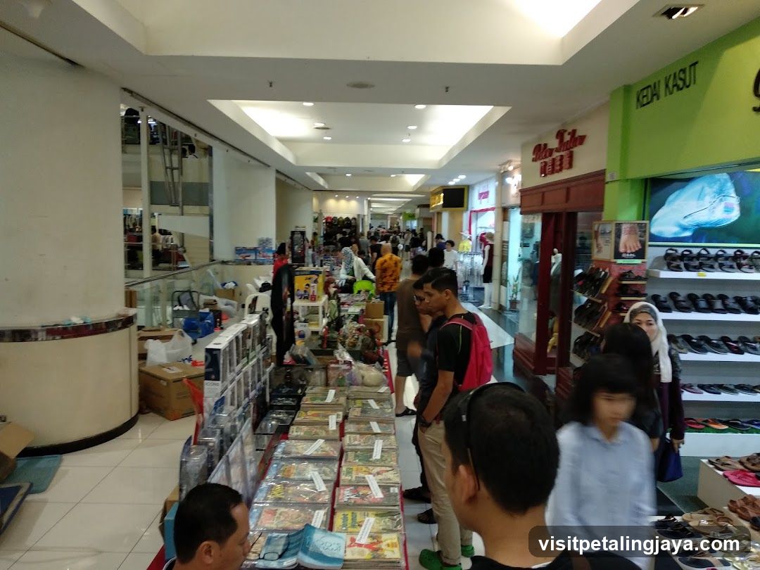 Shopping Mall Interior with Pop-up Stalls