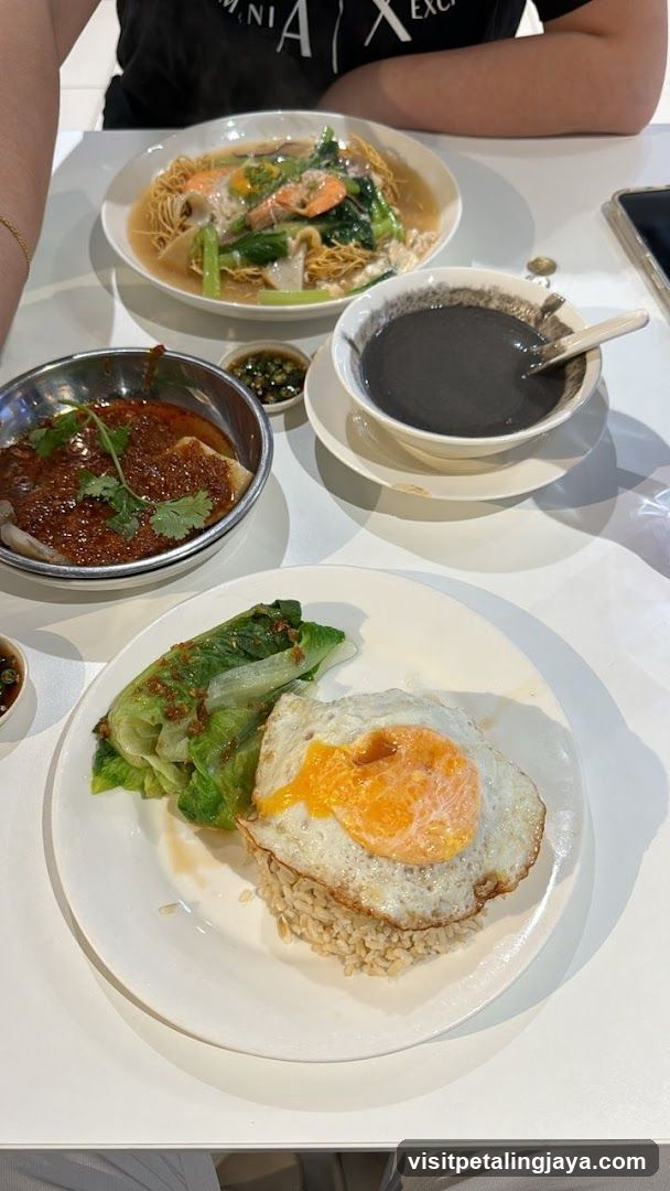 Dining Table with Various Dishes