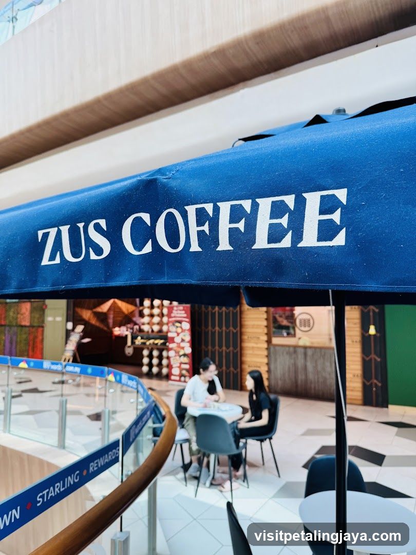 Zus Coffee Outdoor Seating Area