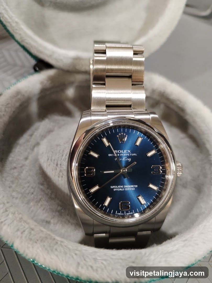 Rolex Datejust Watch in Display Case