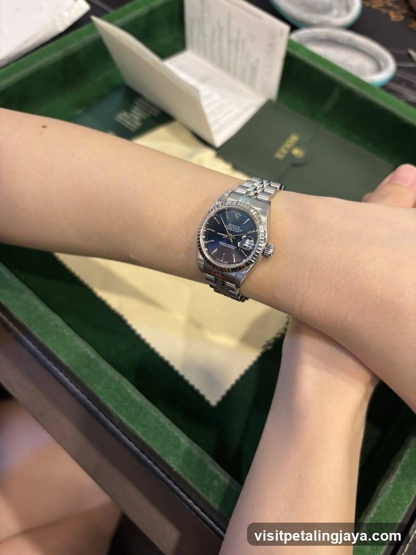 Rolex watch on wrist