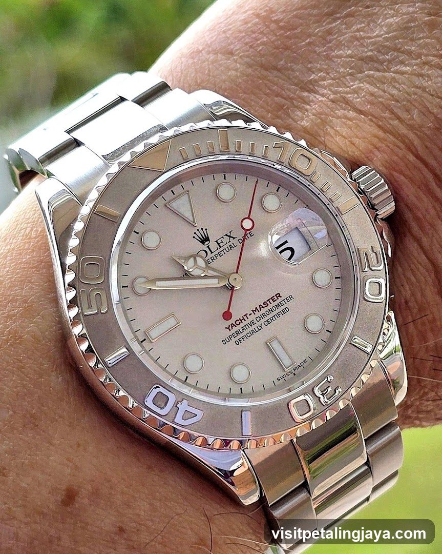Rolex Yacht-Master on wrist