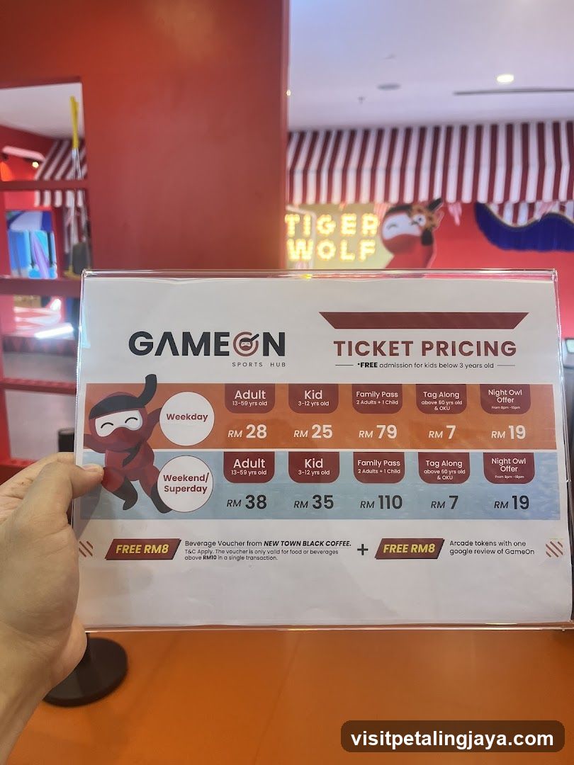 GameOn Sports Hub Ticket Pricing