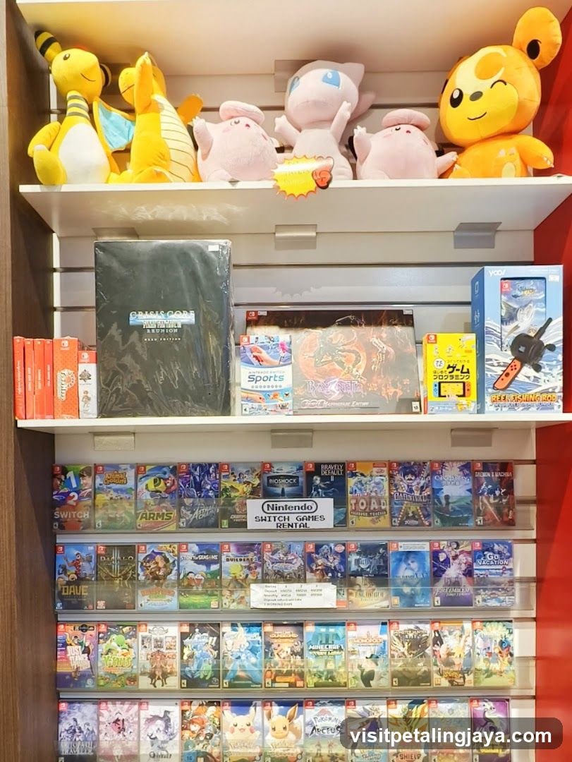 Nintendo Switch Game Store Interior