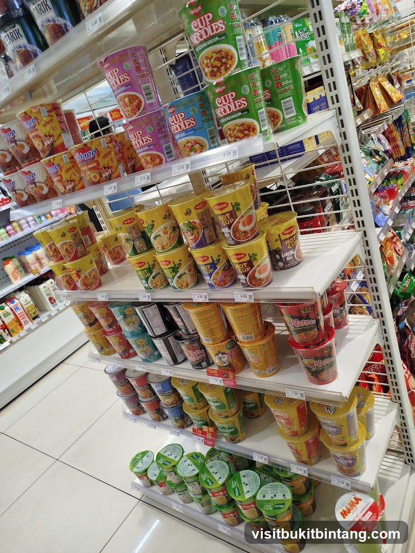 Cup Noodles and Instant Noodles Display