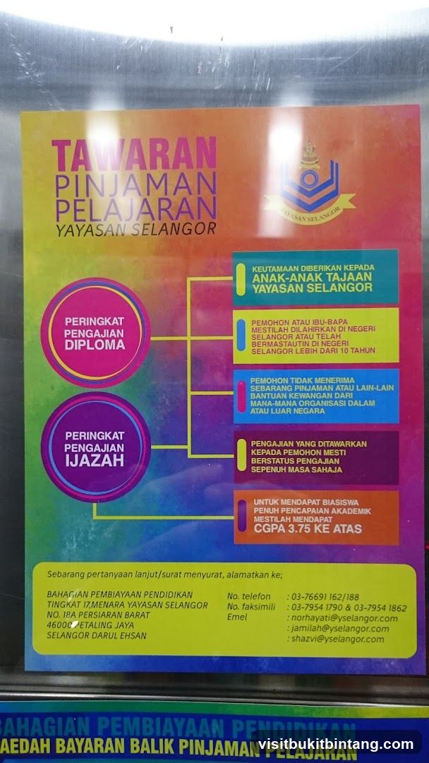 Yayasan Selangor Education Loan Offer