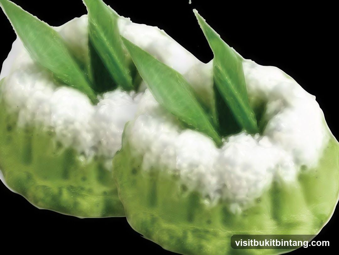 Green Desserts with White Topping