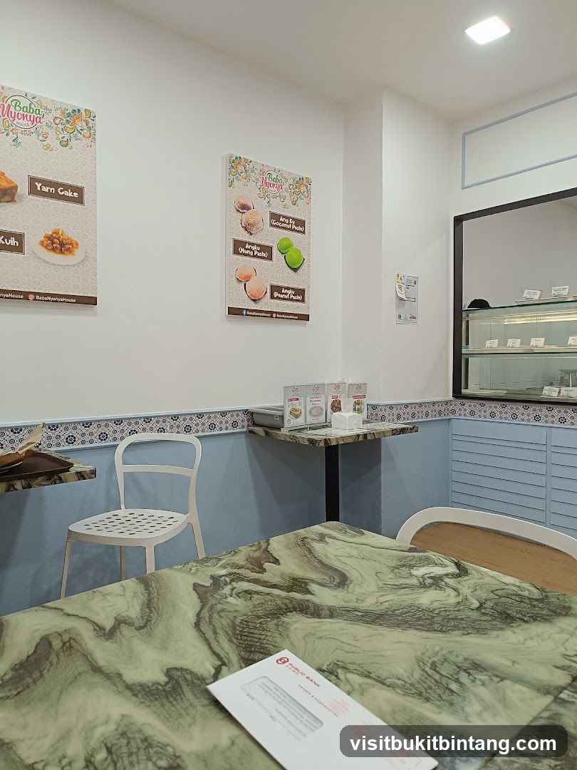 Cafe Interior with Food Displays