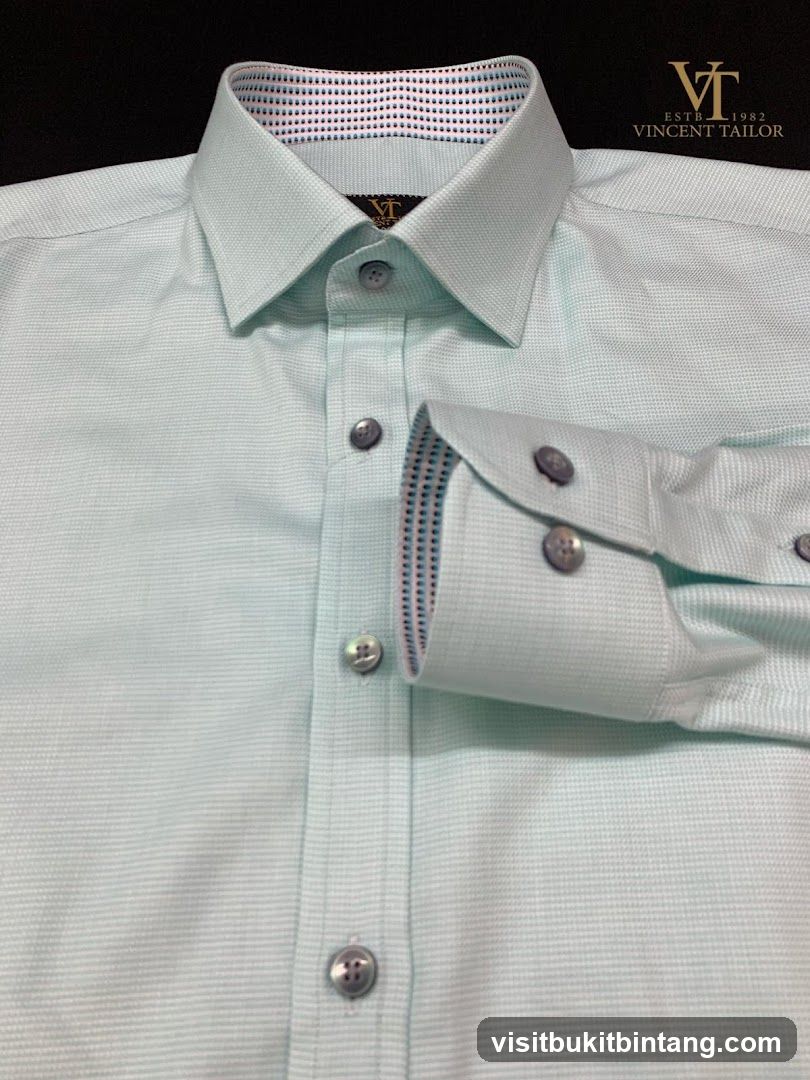 Light Blue Textured Dress Shirt
