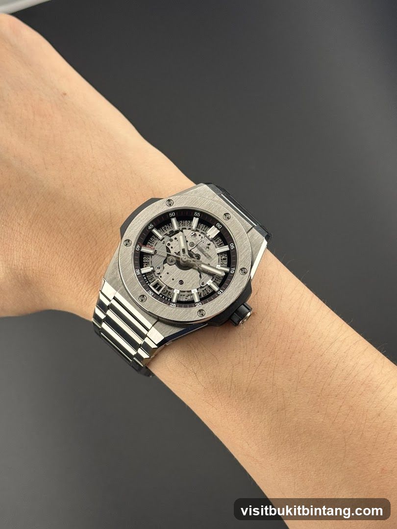 Skeletonized Watch on Wrist
