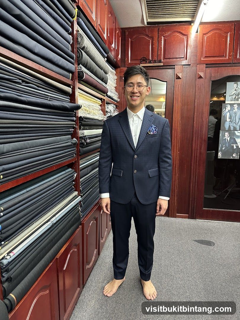 Man in a Suit in a Tailor Shop