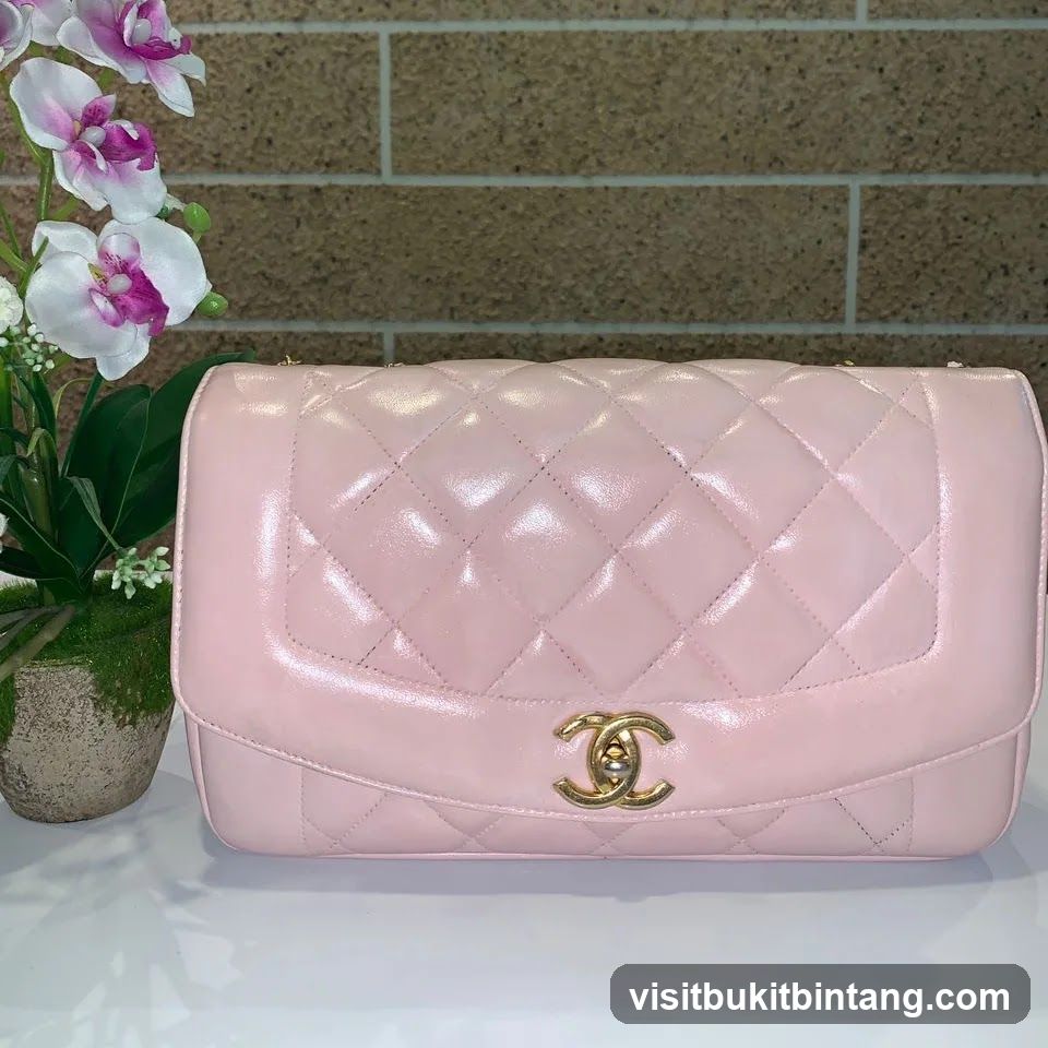 Pink Quilted Handbag