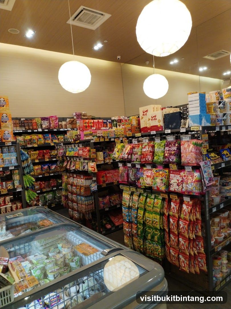 Aisle of Snacks and Frozen Goods