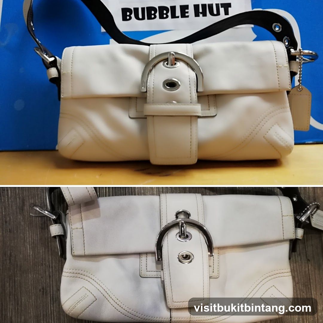 White Leather Handbag