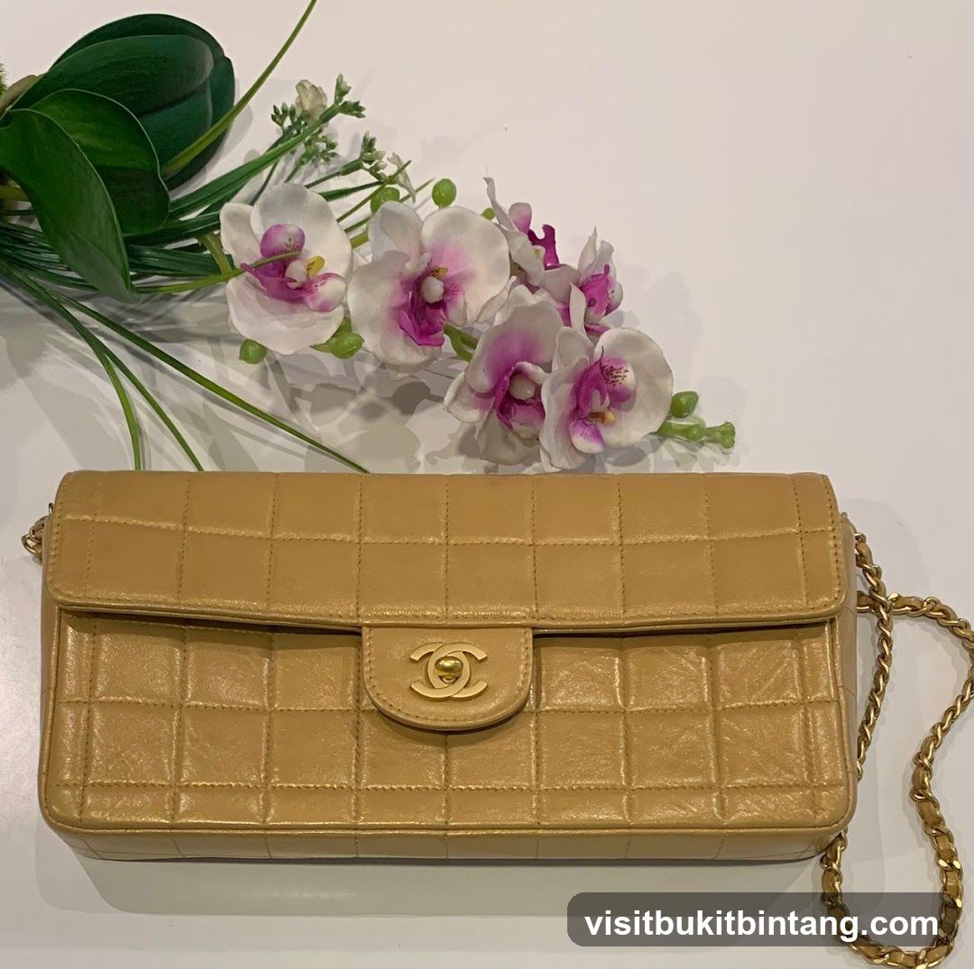 Quilted Clutch with Orchids