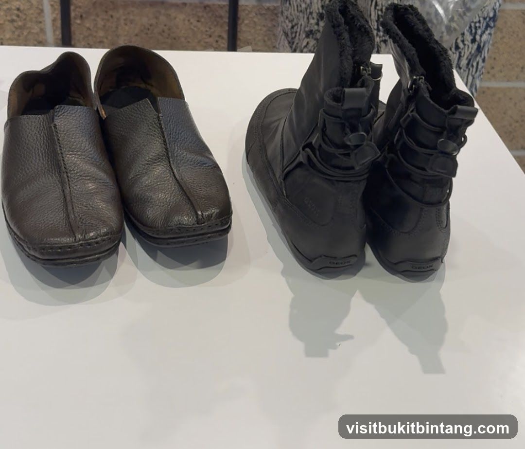 Shoes on a White Surface