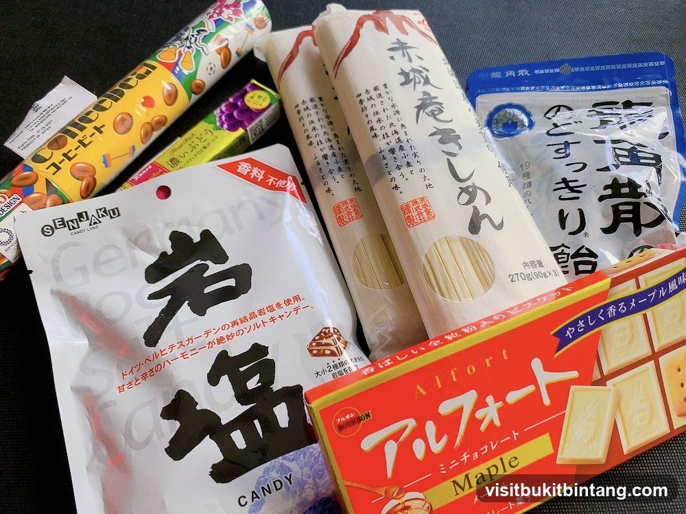 Assortment of Japanese Snacks