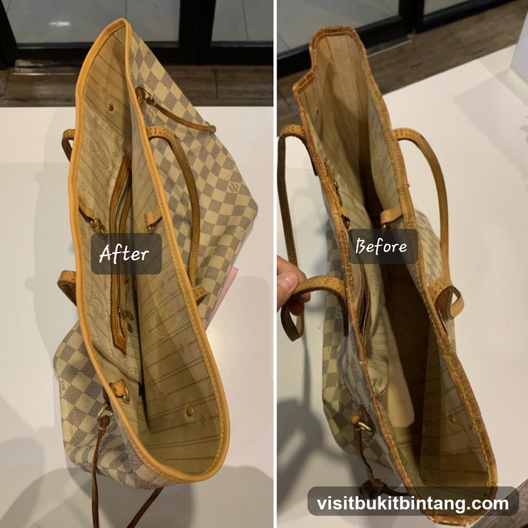 Before and After Bag Cleaning