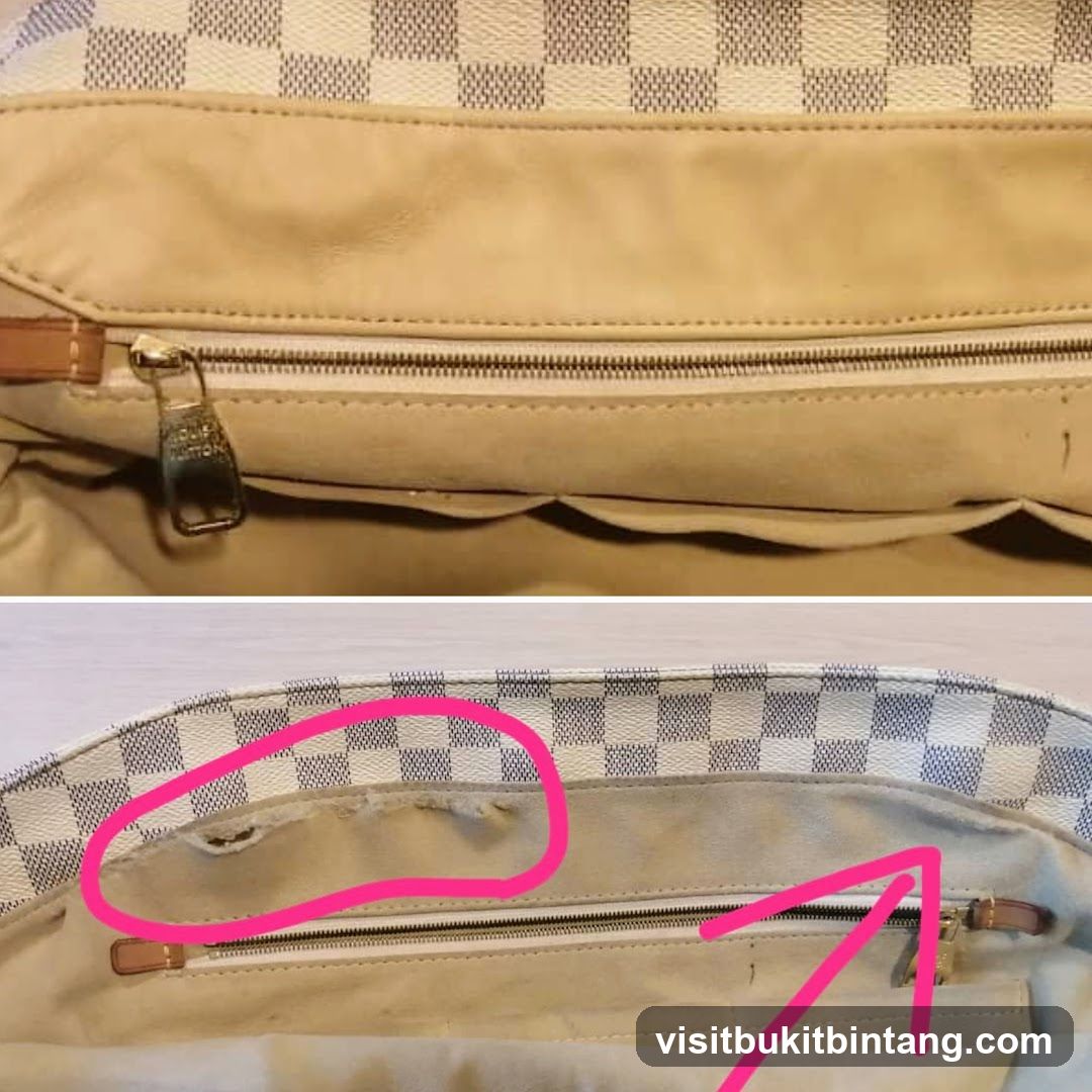 Damaged Bag Interior