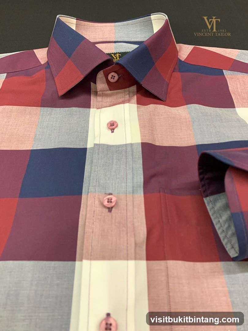 Men's Plaid Dress Shirt