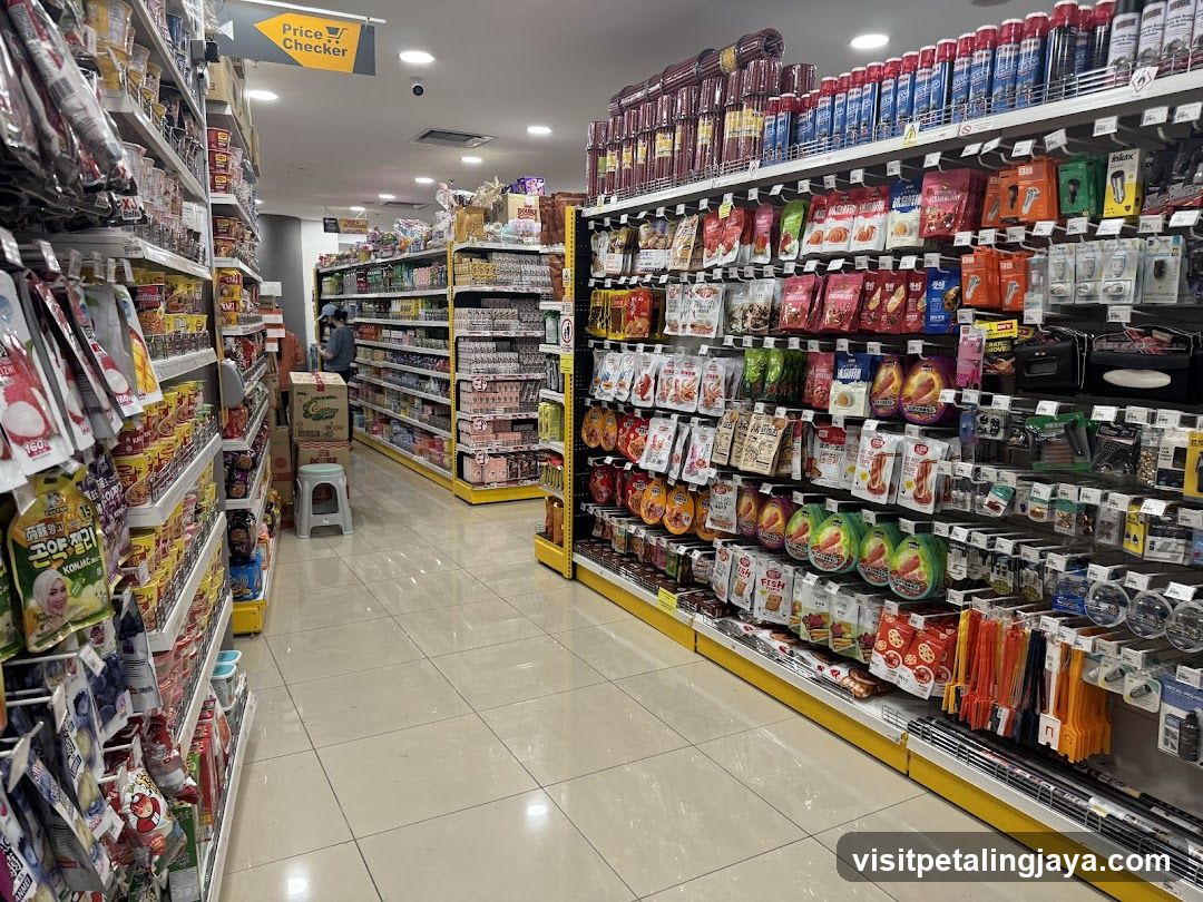 Grocery Store Interior Aisle