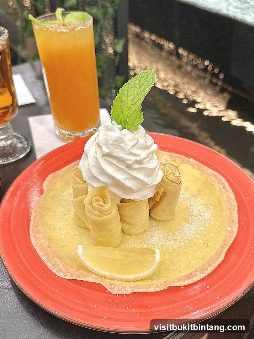 Crepes with Whipped Cream and Lemon