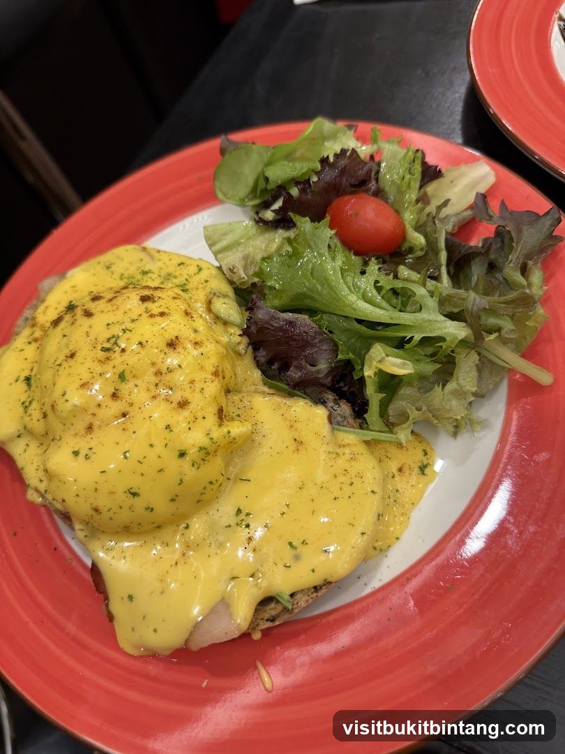 Eggs Benedict with Side Salad