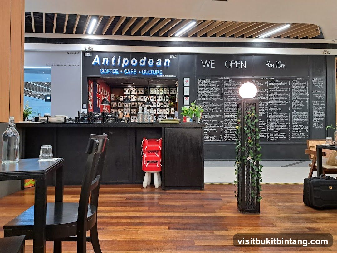 Cafe Interior with Menu
