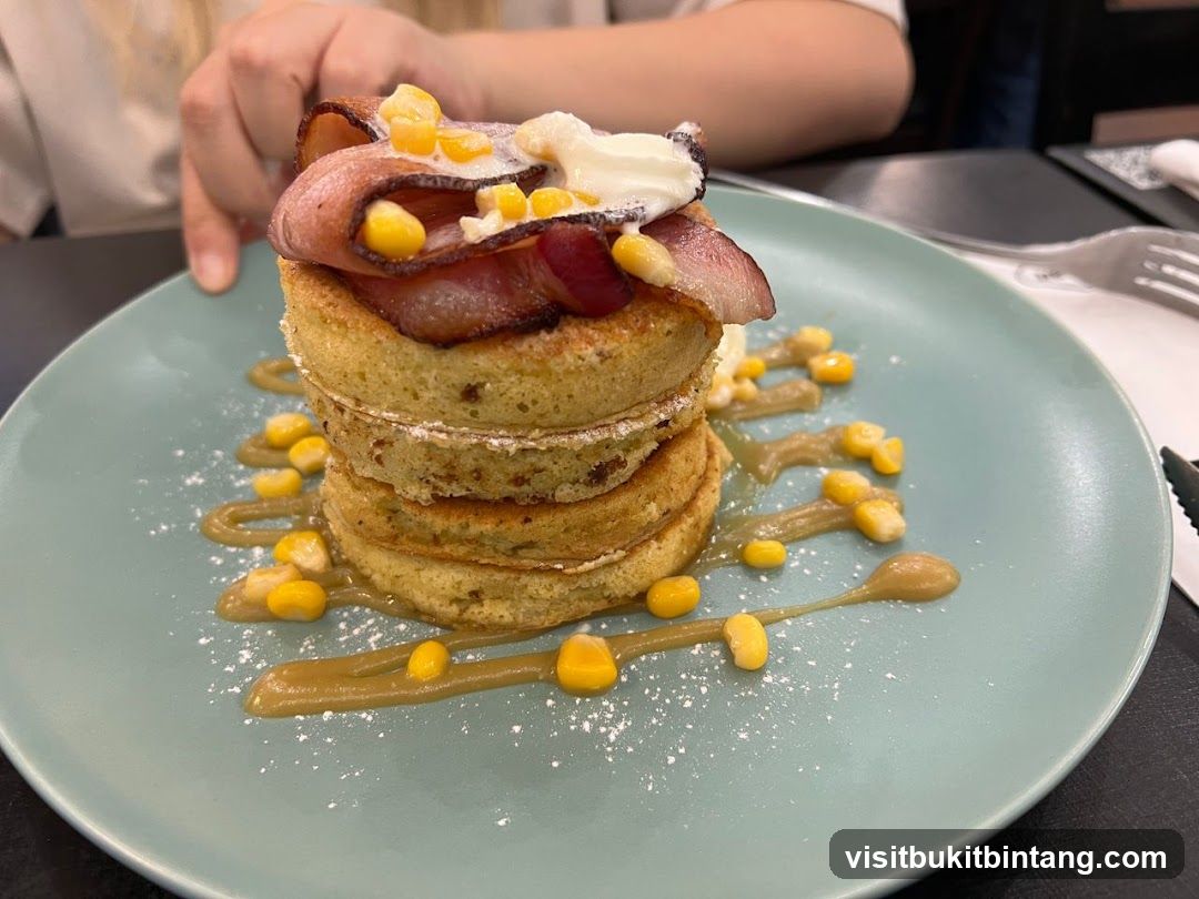 Savory Pancakes with Bacon and Corn