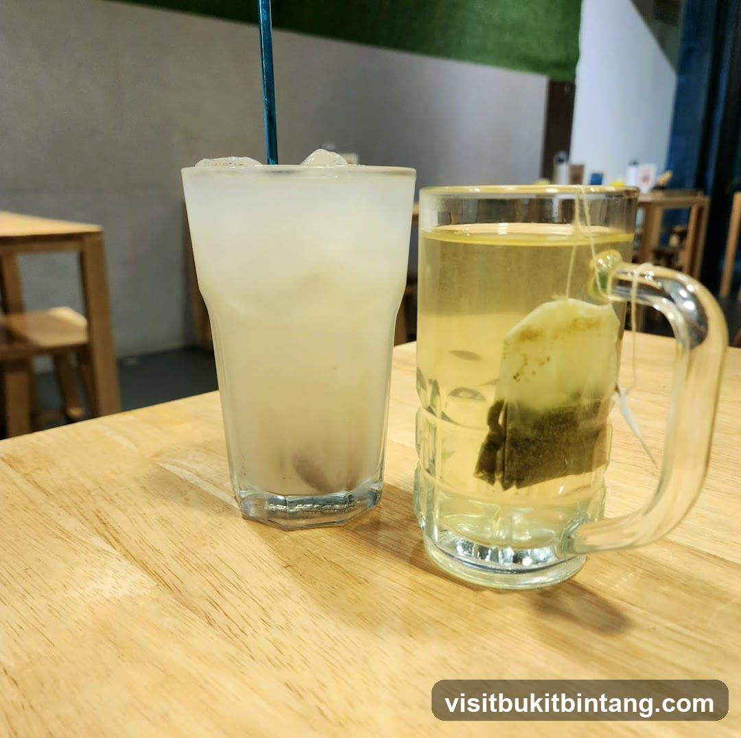 Two Drinks on a Table