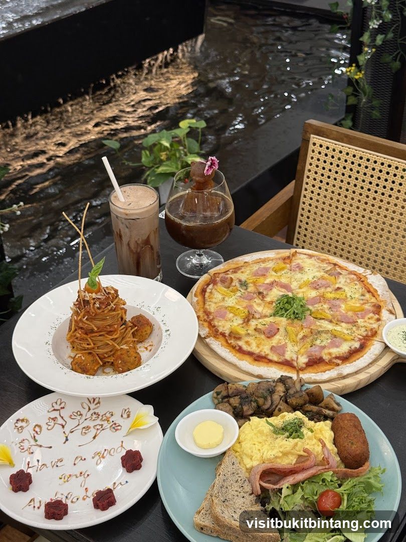 Table with Food and Drinks