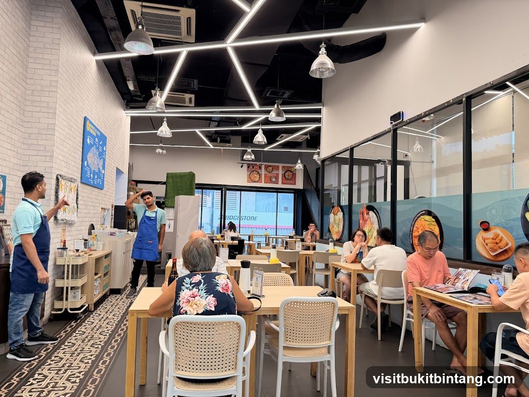 Restaurant Interior with Diners