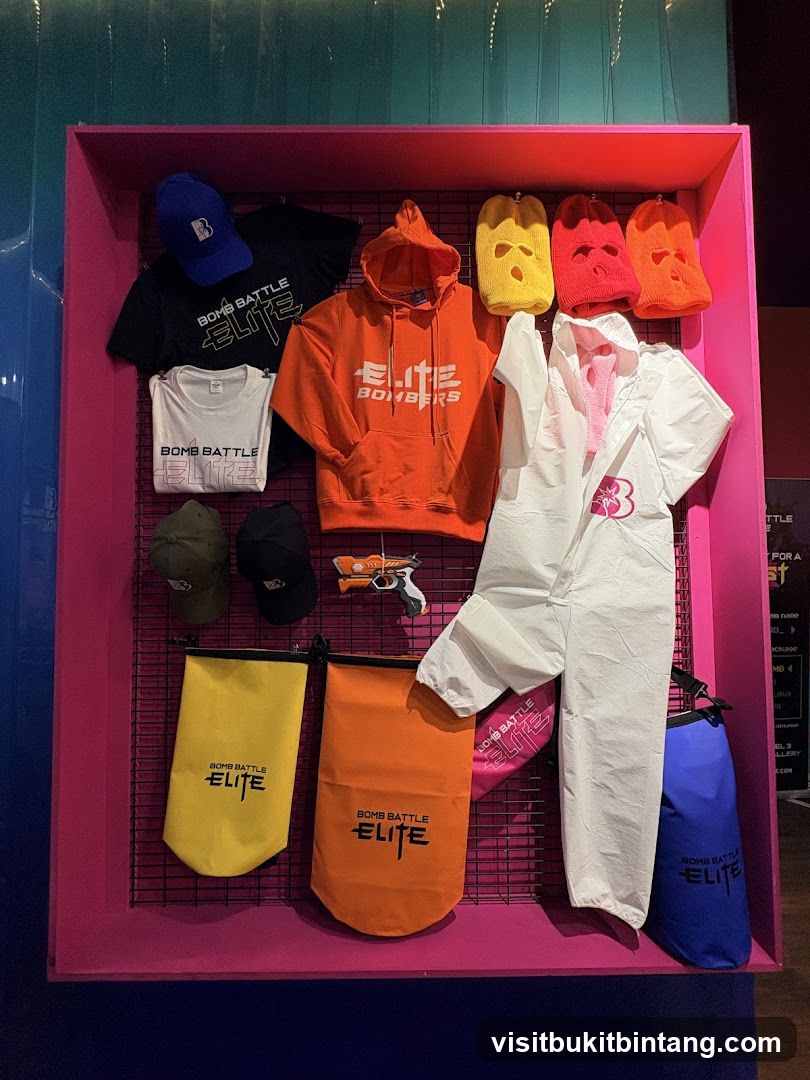 Bomb Battle Elite Merchandise Display