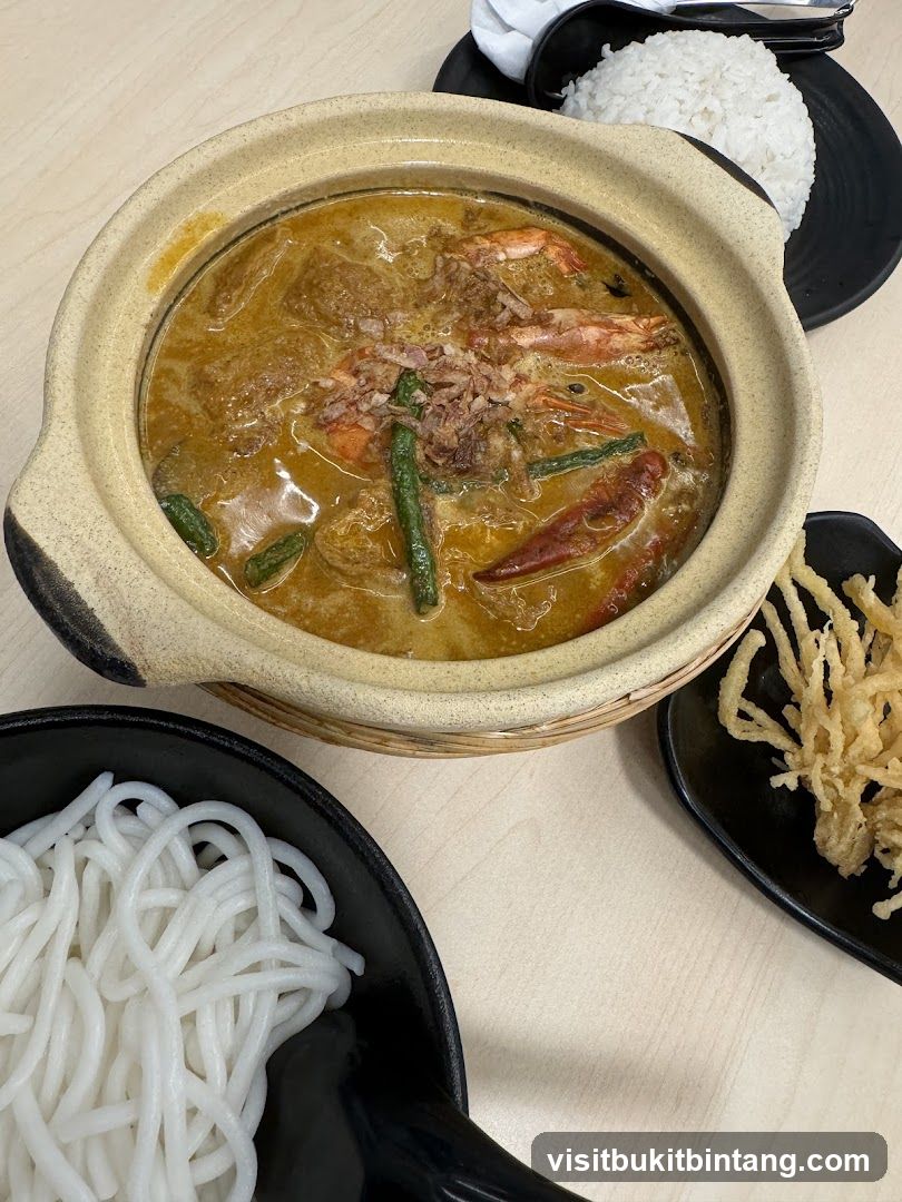 Curry Laksa with Rice and Noodles