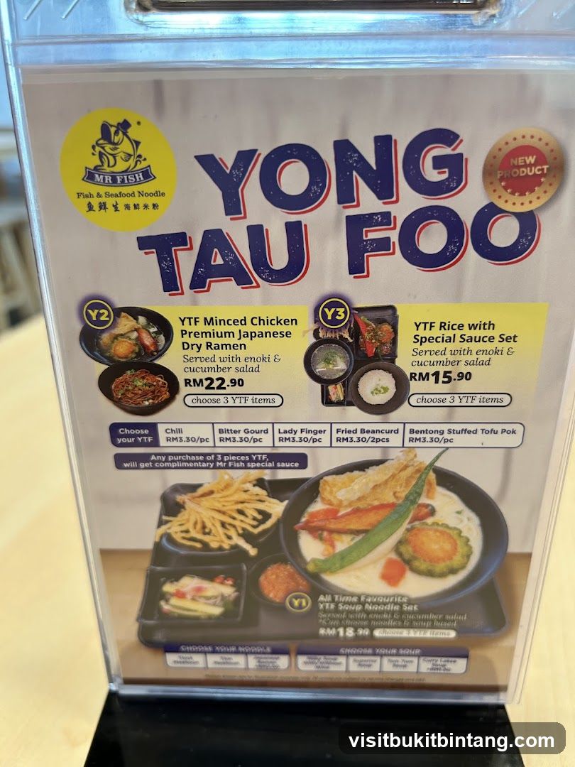 Yong Tau Foo Menu