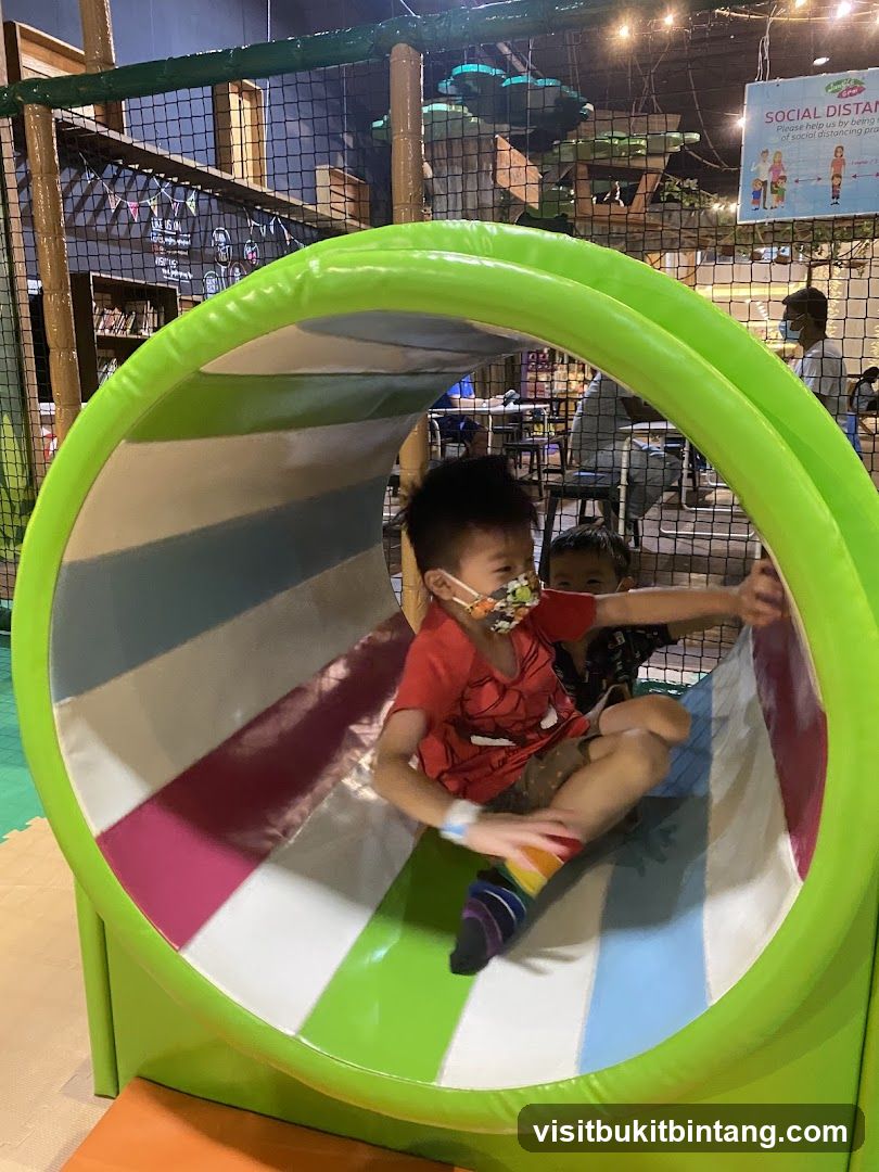 Children playing in an indoor playground