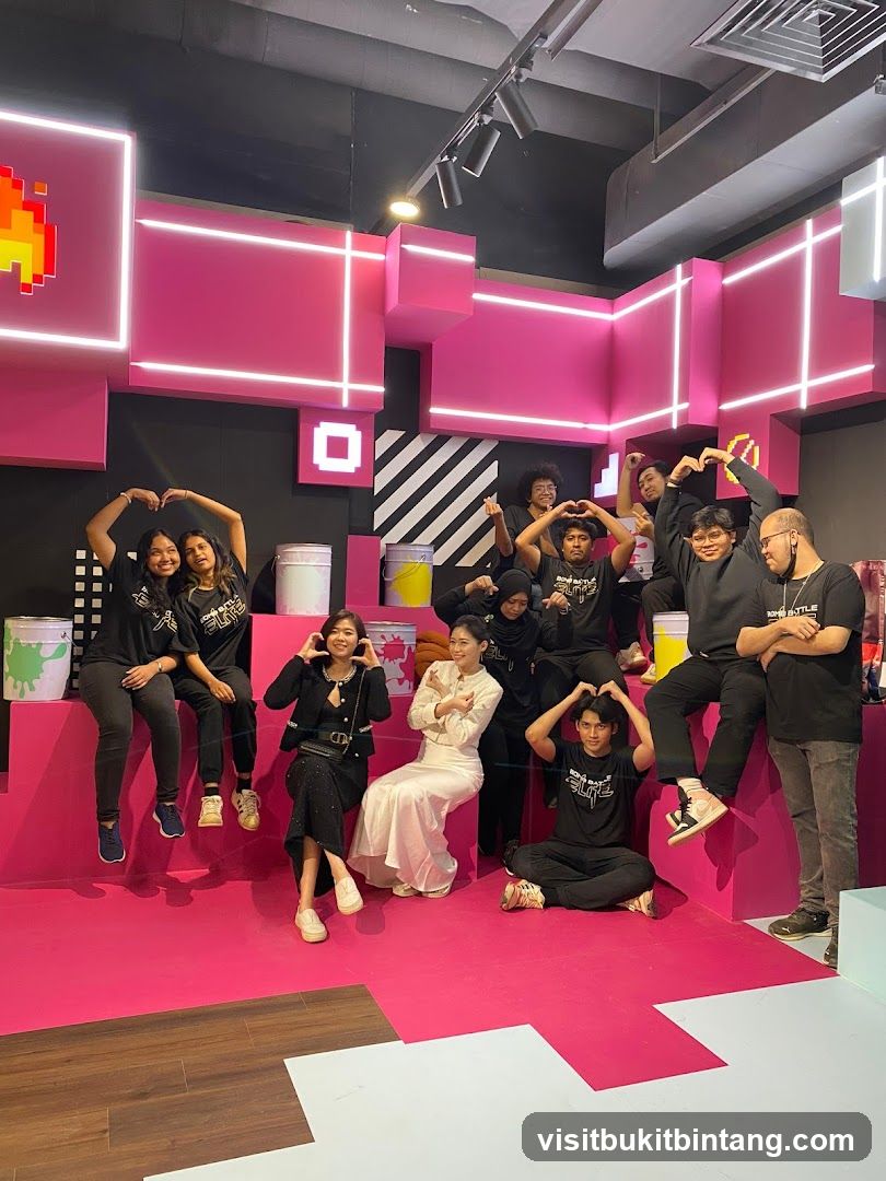 Group Posing in a Themed Room