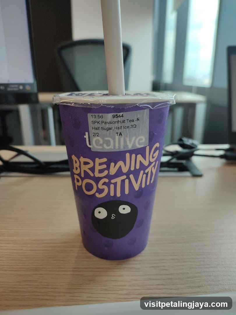 Tealive Cup on Desk