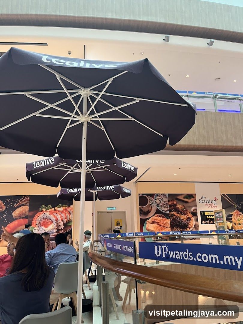 Tealive Outdoor Seating Area