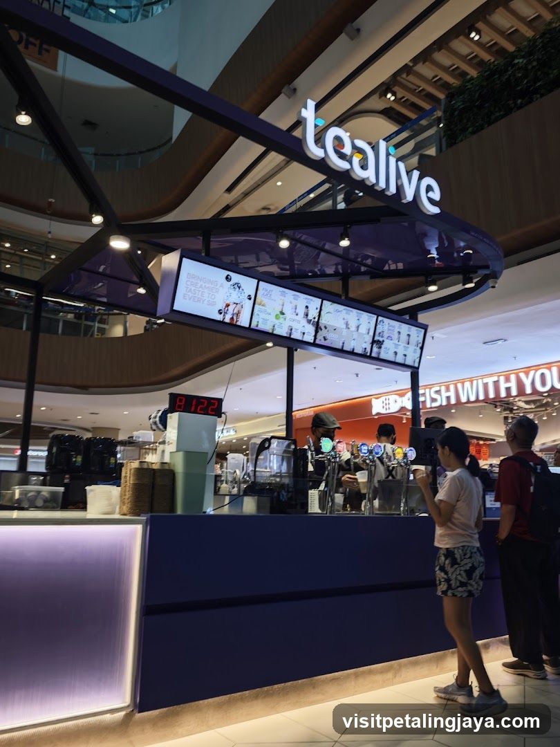 Tealive Kiosk in Mall